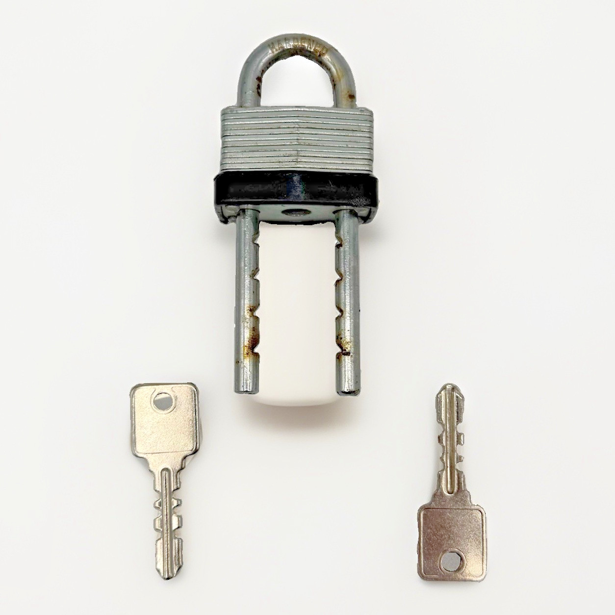 Heavy Duty Adjustable Padlock Hardened Steel Security Lock with 2 Keys Gate Shed