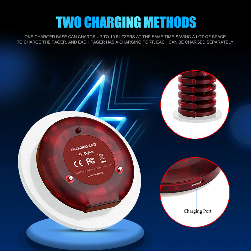Retekess Charger Base for T119 Wireless Pager Calling System Queuing Cafe Bar