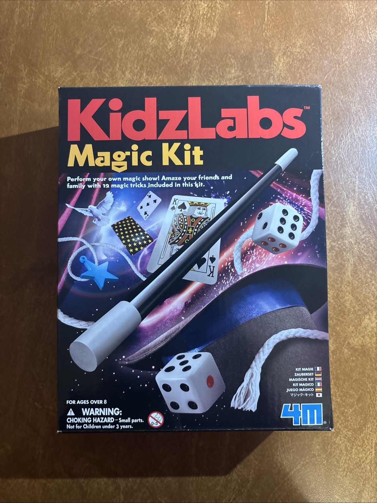 4M KidzLabs Magic Kit with Magic Wand, Cards, Dice, Rope- NEW IN BOX