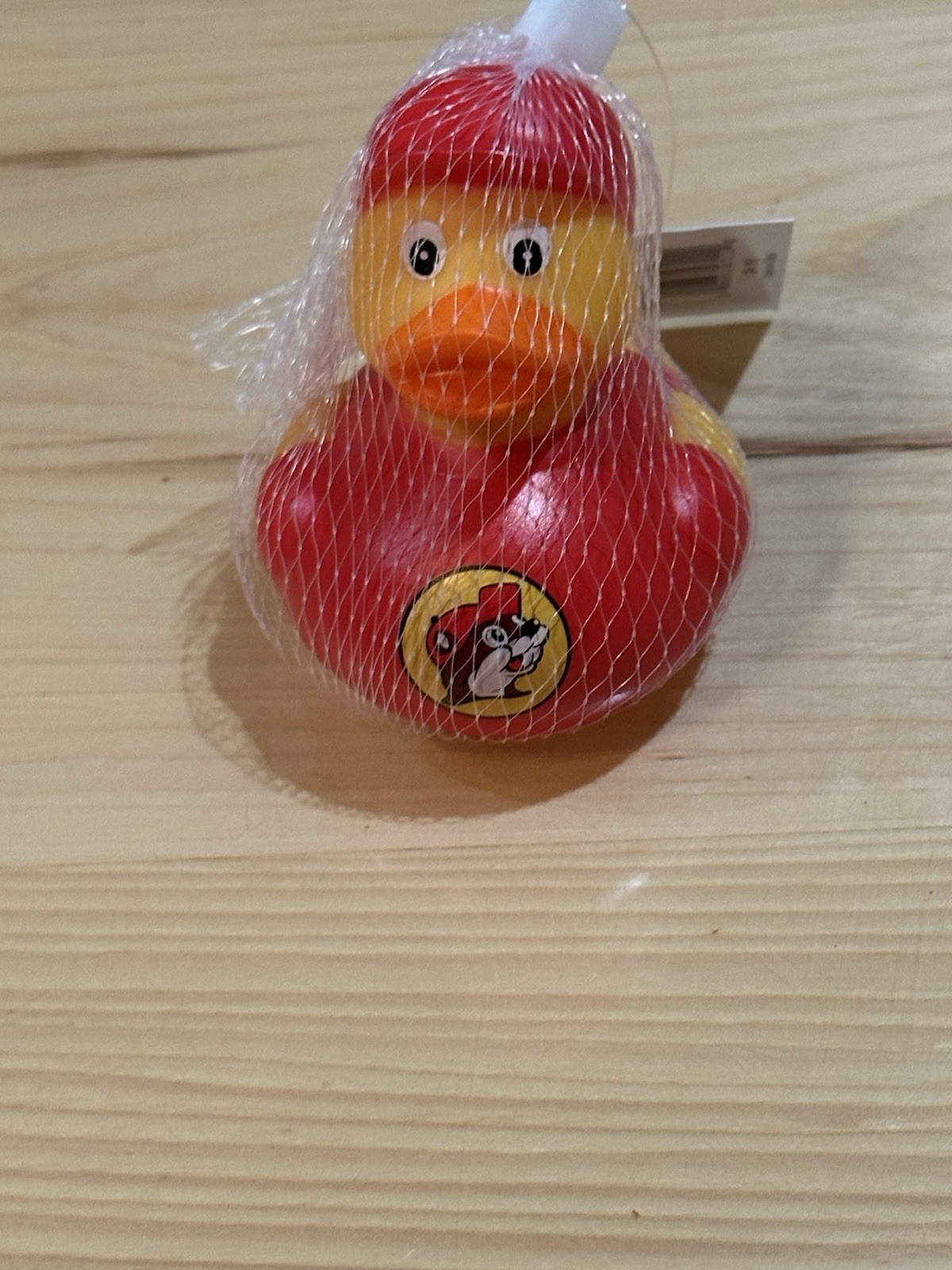Buc-ee's Red Yellow Duck- Logo, New in Package - Ducking 3.5" tall