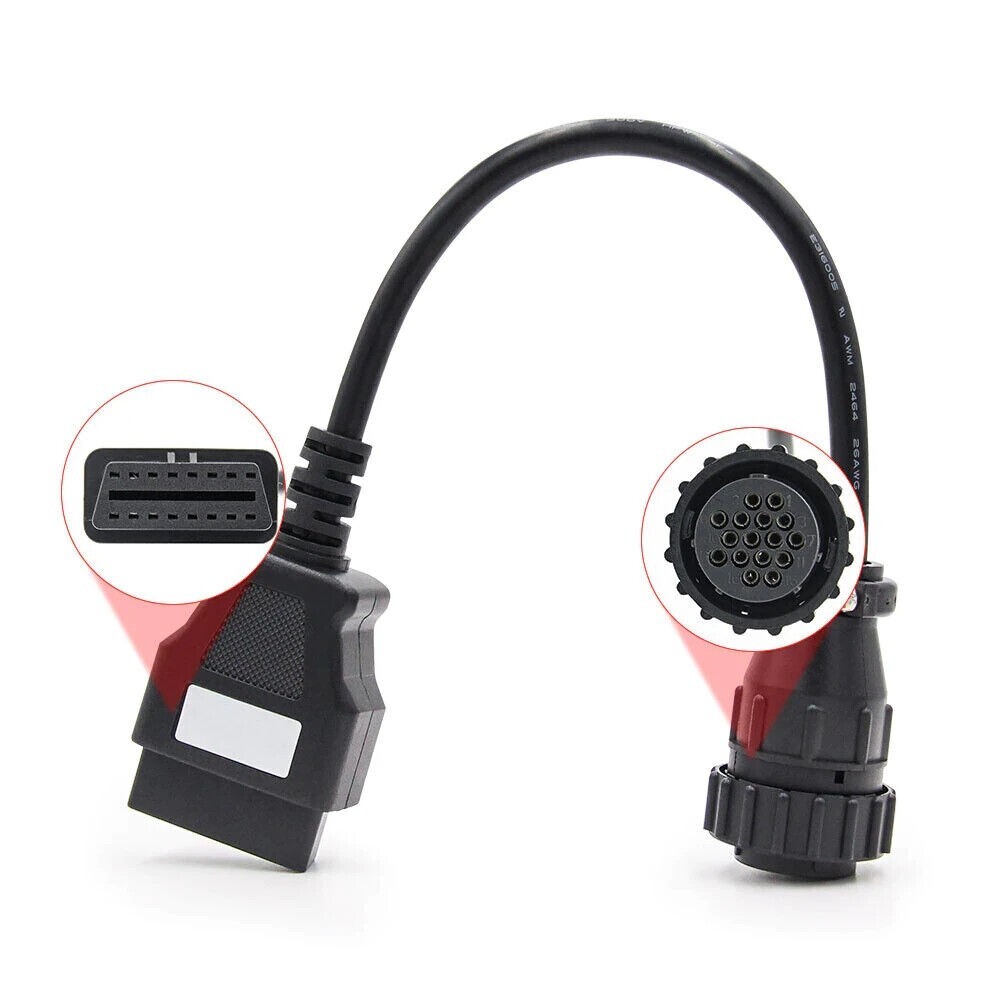16 Pin OBD To OBD2 16pin Extension Cable For SCANIA Truck For Scania Truck