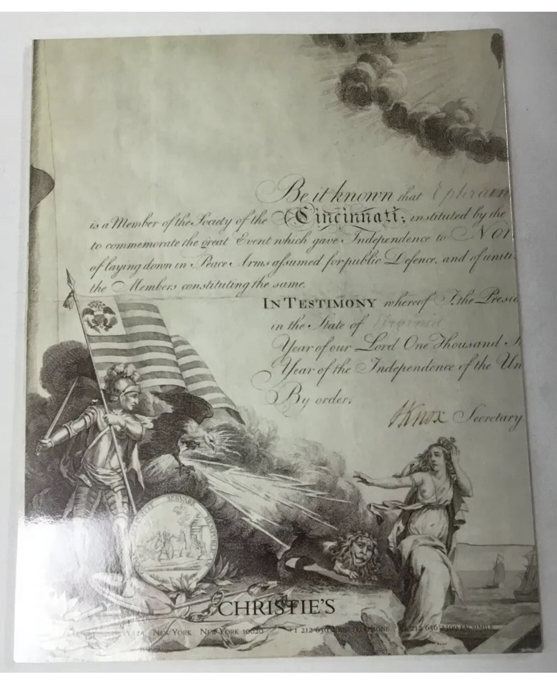 Christies The William E Simone Collection Of Historical Documents Catalog 6/2005
