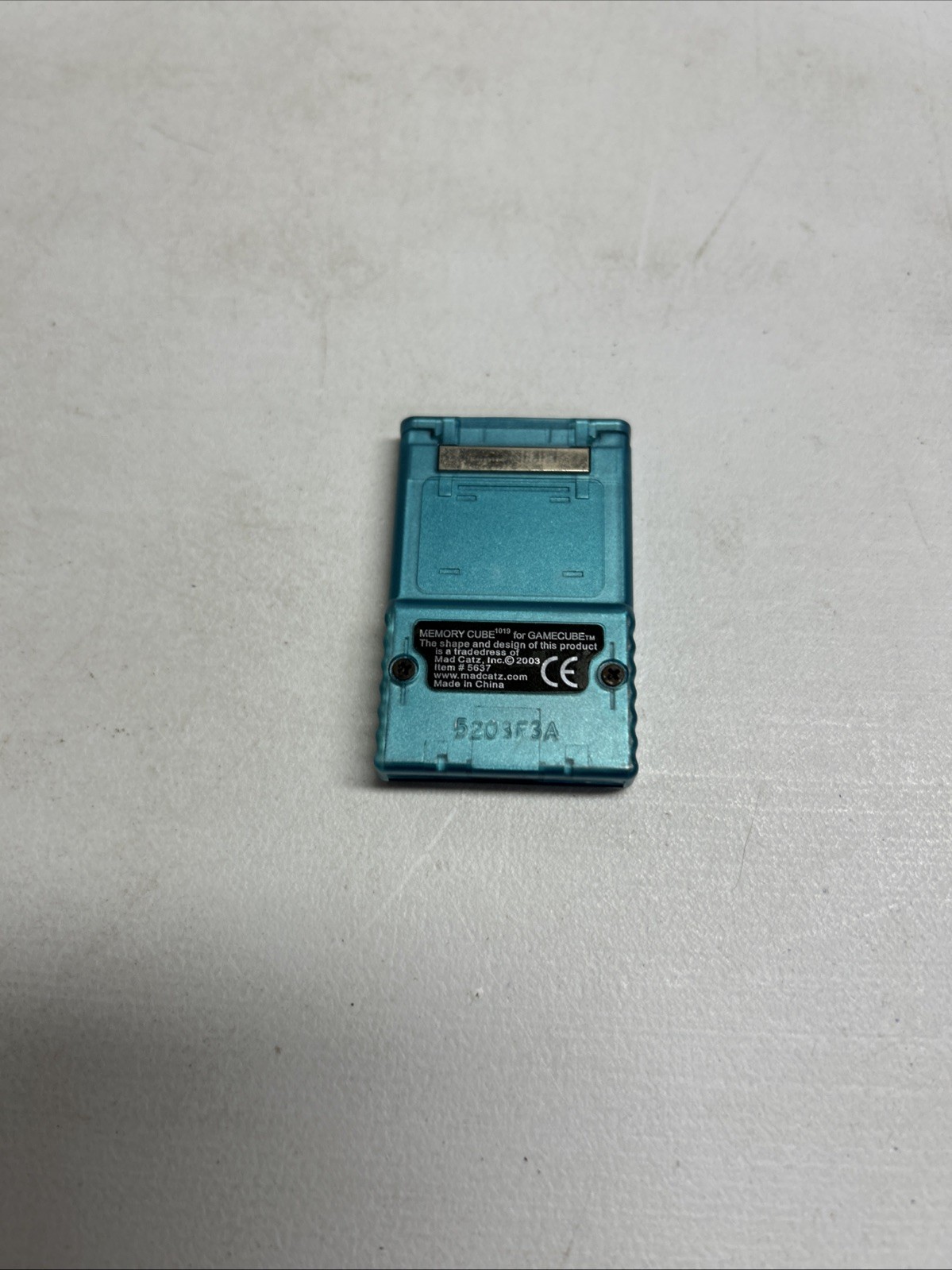 Mad Catz Nintendo GameCube 16X Memory Cube 1019 5637 Blue