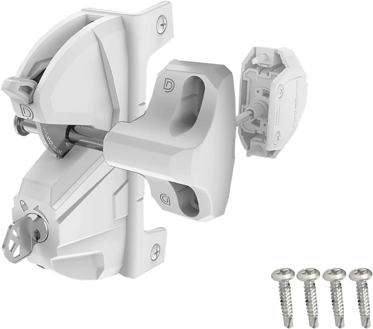 LLD3KDWT LokkLatch Deluxe Series 3 Premium Privacy and Security Gate Latch Key