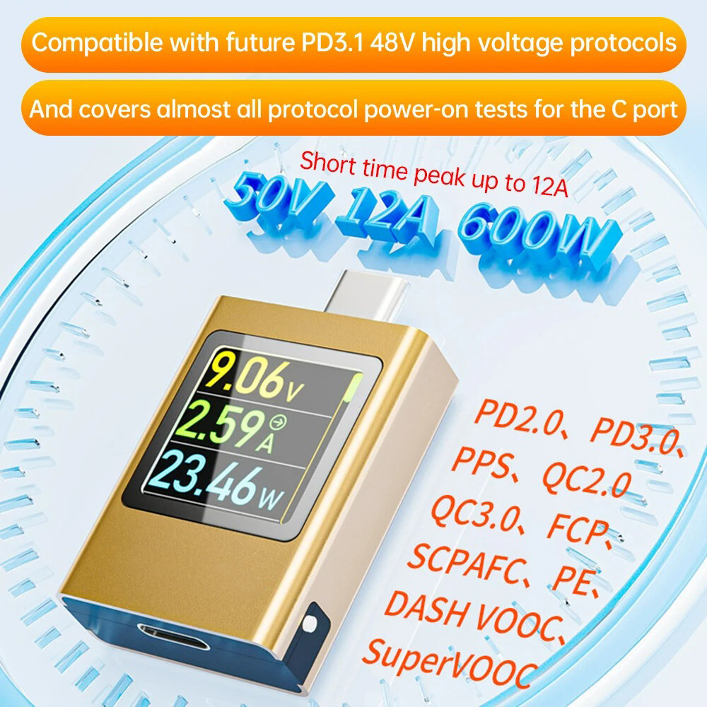 Power Meter Testers Eversame PD3.1 Digital Multimeter Voltage Current Voltmeter