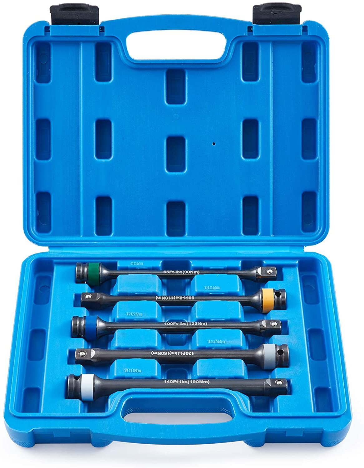 1/2" Drive Torque Limiting Extension Bar Set 17/19/21mm/7/8" Impact Sockets