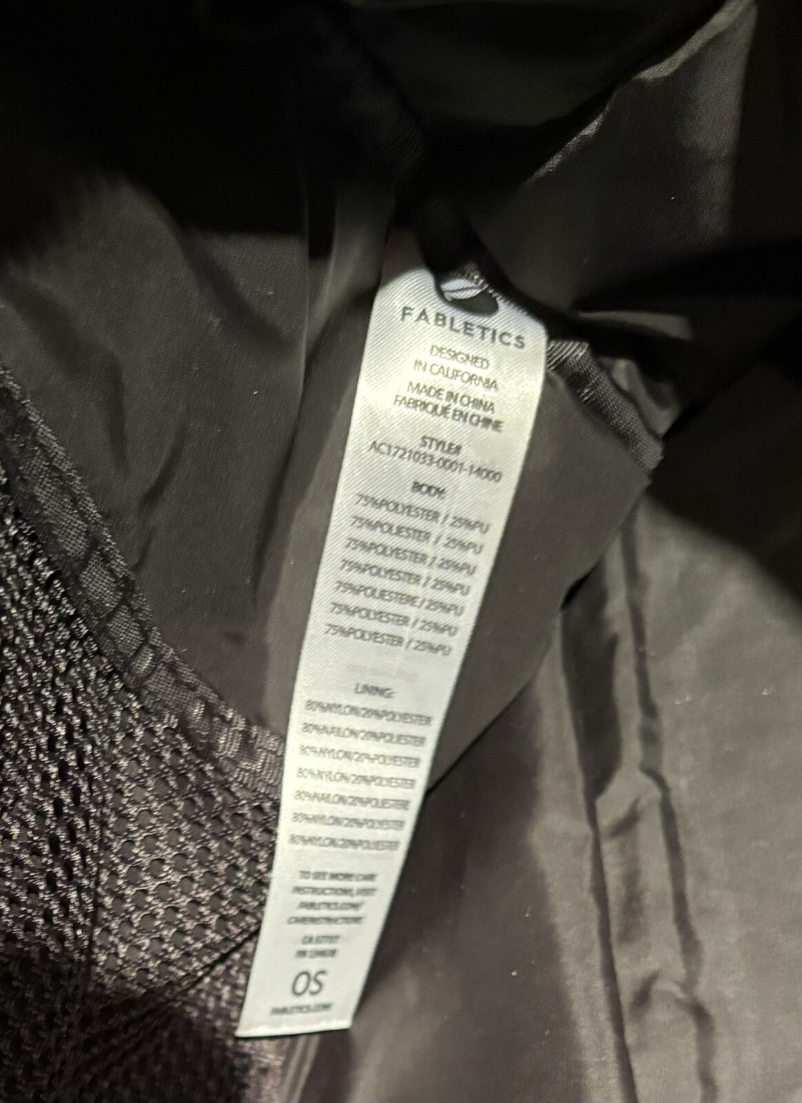 FABLETICS Quilted Double Handle Tote Black One Size