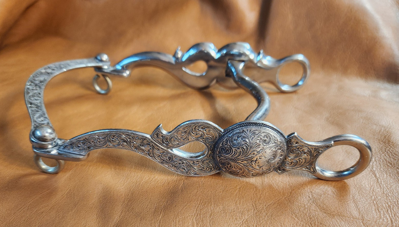 Western Sterling Silver Low Port Curb Bit
