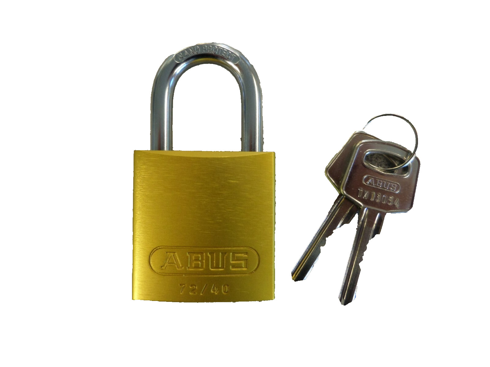 ABUS 72/40 SERIES YELLOW 6 PIN ALUMINUM BODY PADLOCK
