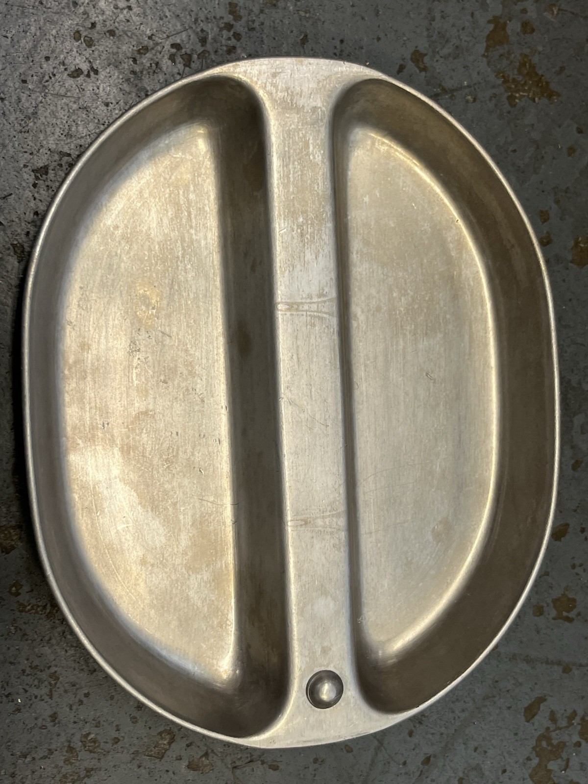 Original US Field Gear Plate Ration Food Tin Fork Knife Spoon Set Dated 1944