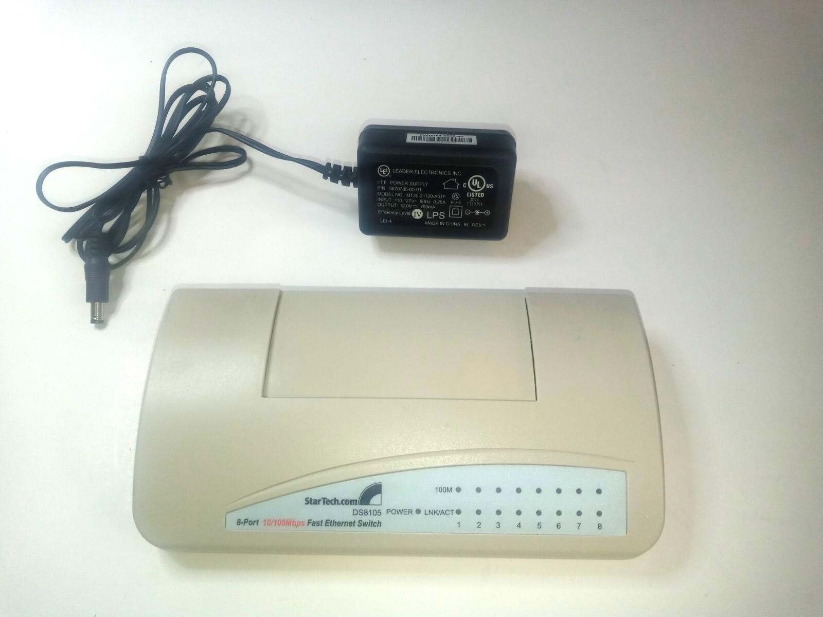 Startech 8 Port 10/100 Ethernet Desktop Switch