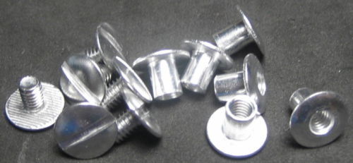 POLISHED ALUMINUM SCREW SETS FOR ALL CAPITAL PLASTICS MINT & PROOF SET HOLDERS !