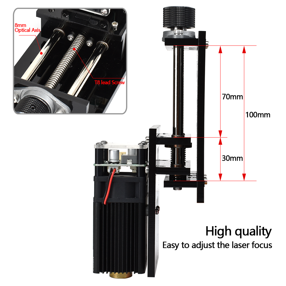 40W FAC Laser Module Head for CNC Laser Engraving Machine Router with Sliding