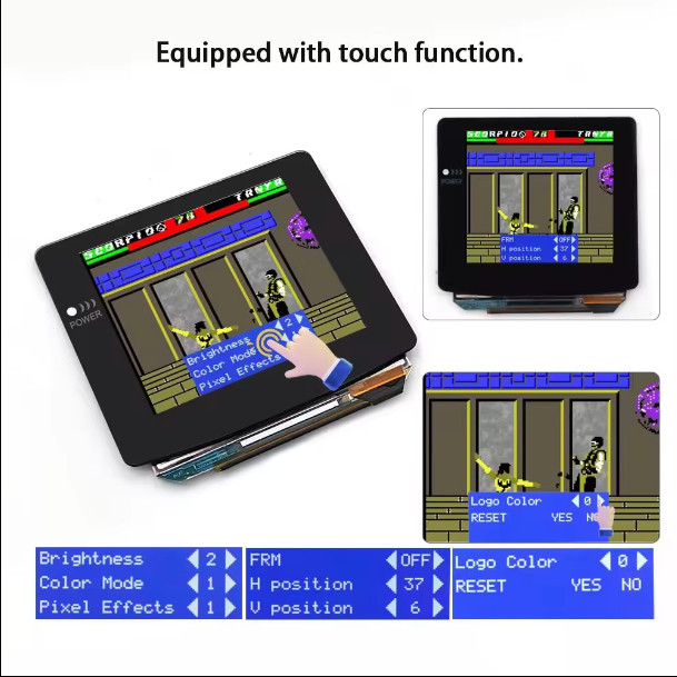 GBC Nintendo Game Boy Color Backlit AMOLED OLED Touchscreen Laminated LCD Kit