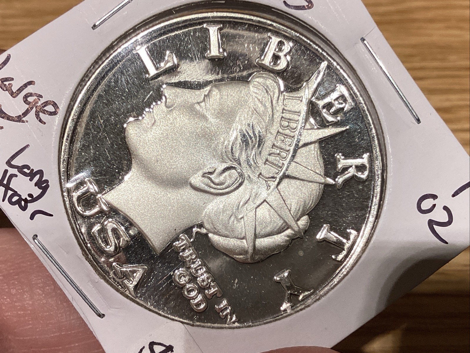 Norfed 1 Oz Silver 2003 $10 Large E Long Hair (2 Available)