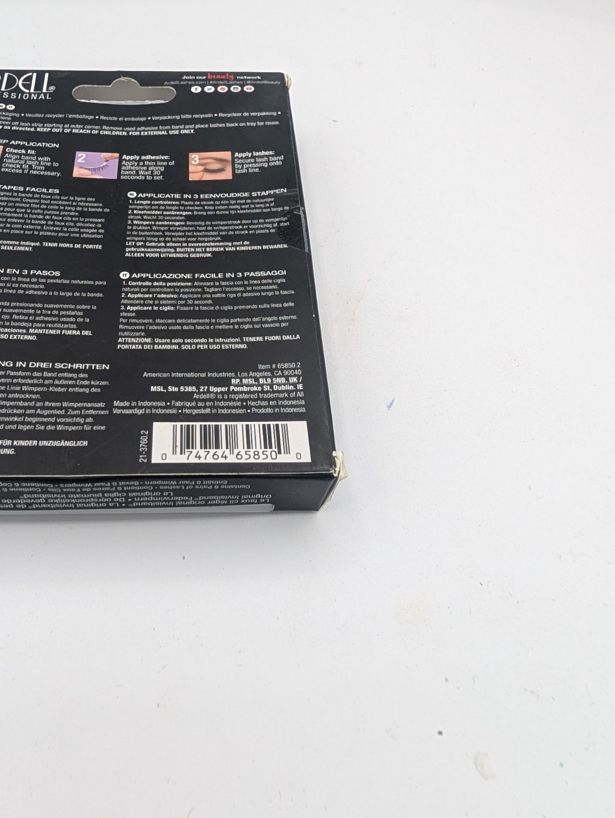 Ardell False Eyelashes, Wispies, 6 Pairs, Black