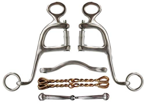 Showman Stainless Steel Walking Horse Bit w/ 6" Cheeks