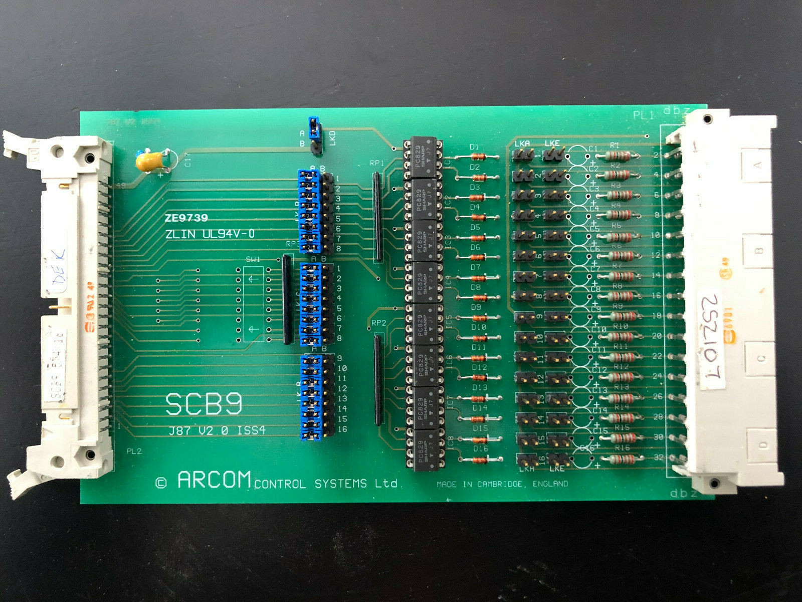DEK 265GSX/Lt Arcom SCB9 Opto Isolator Board Part # 107686