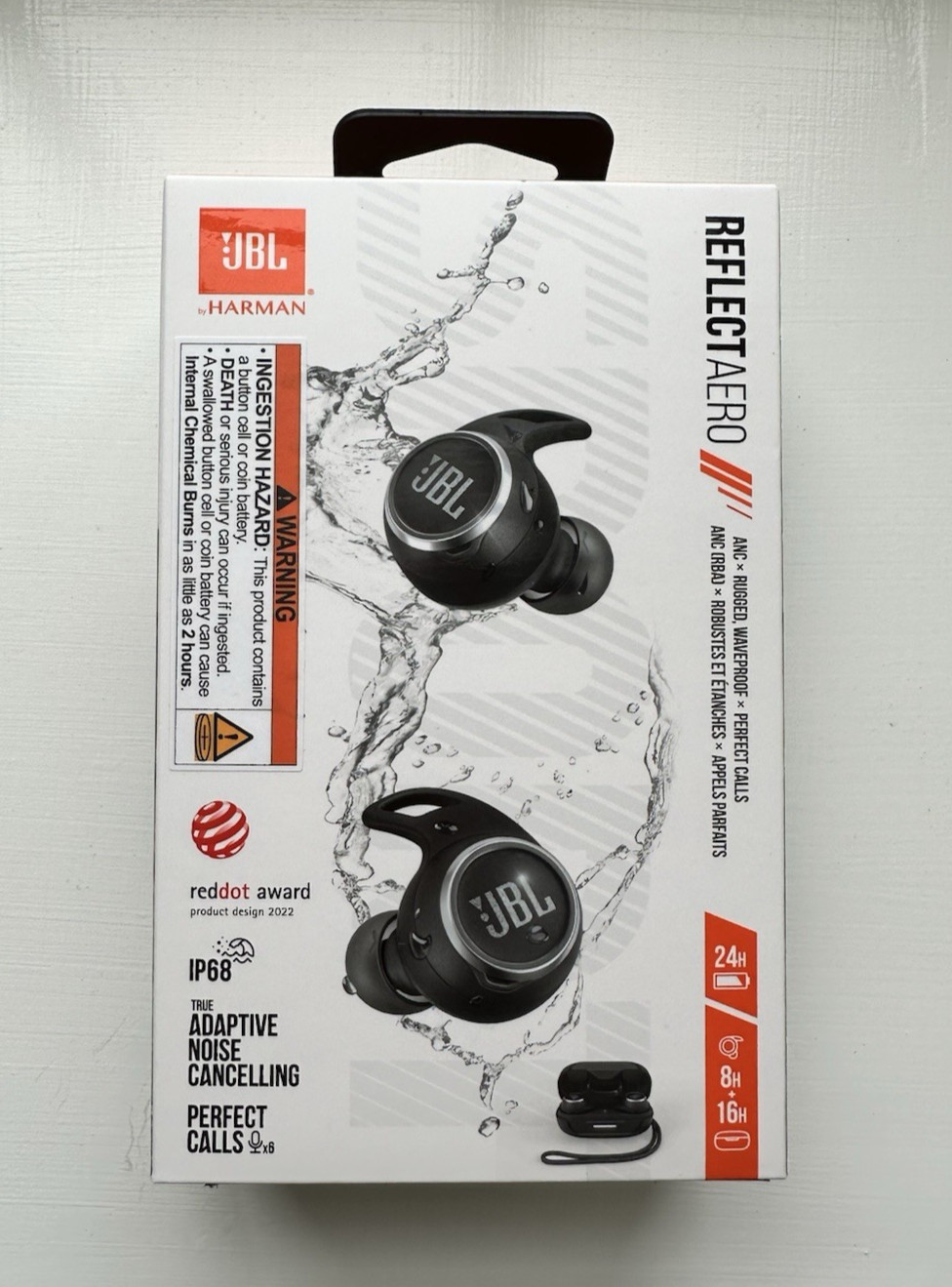 JBL Reflect Aero TWS/Earbuds/Noise Cancelling/6 mics/VoiceAware/Bluetooth