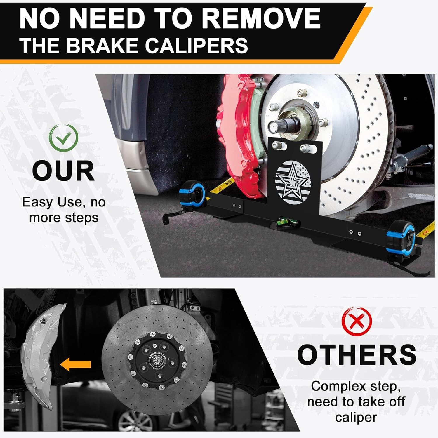 Compact Toe Alignment Kit - Easy DIY Wheel Alignment at Home///`