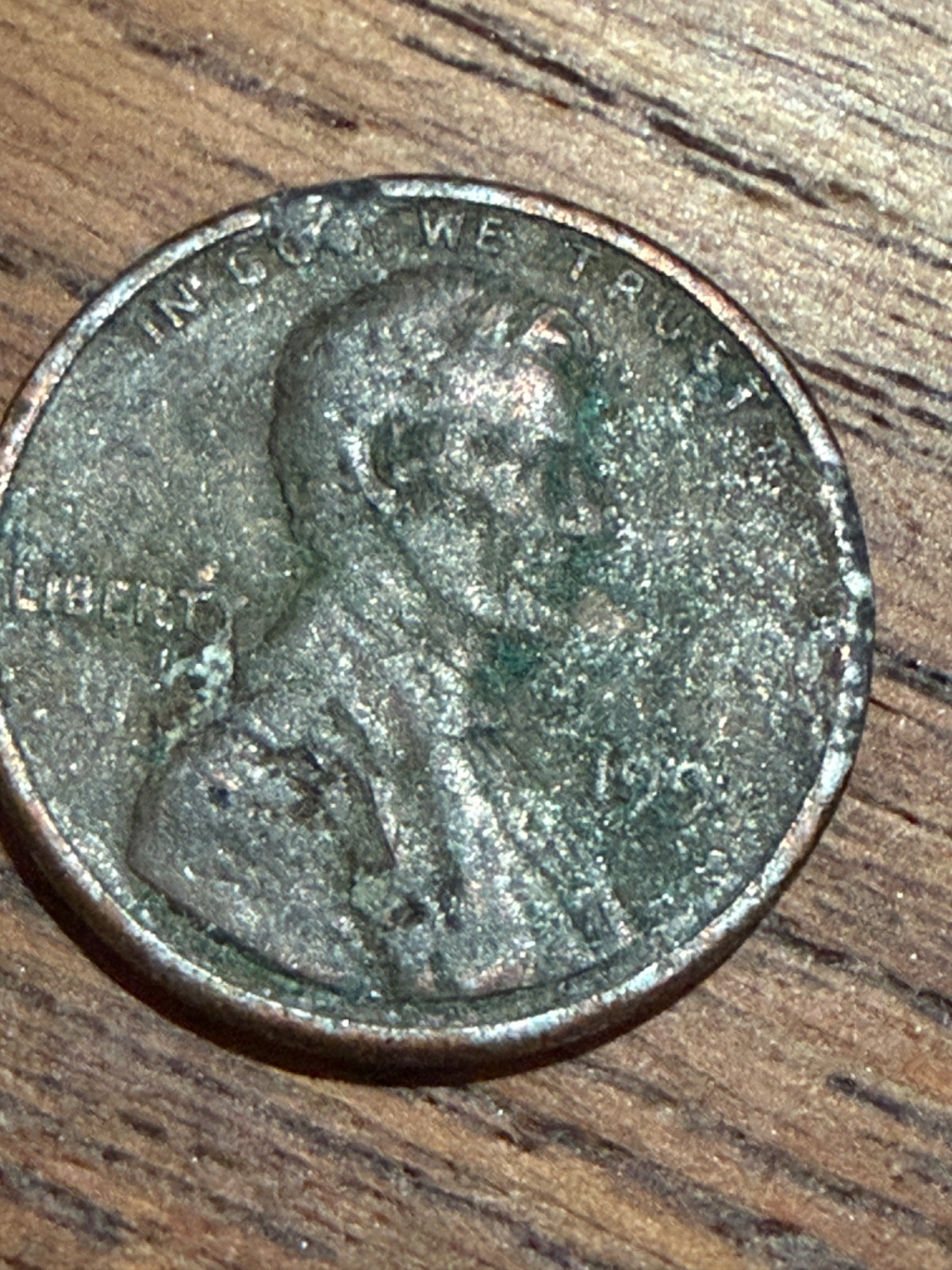 1991/4 Penny no mint mark