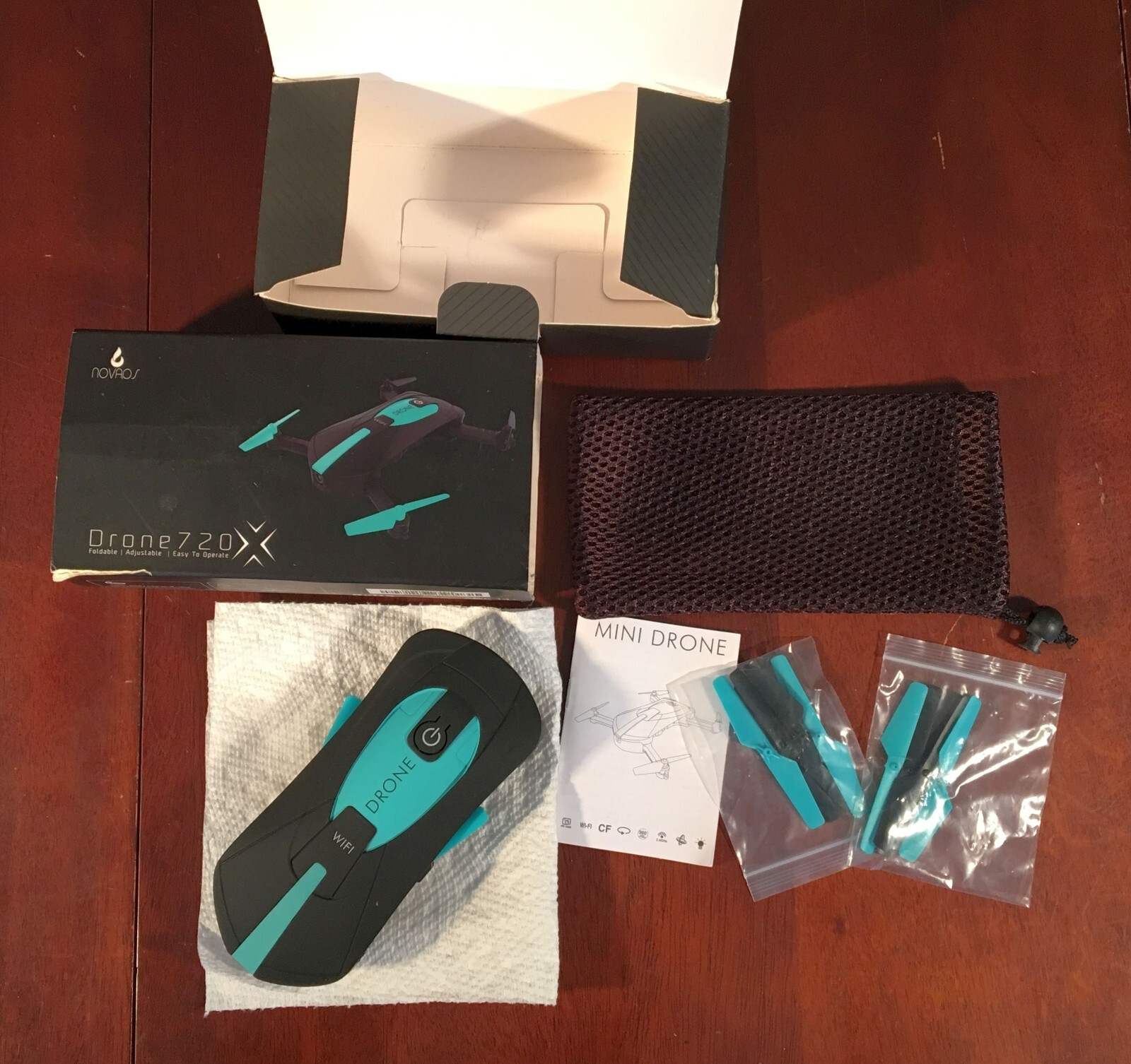 Novaos 720 Mini Camera Drone with WiFi New Open Box