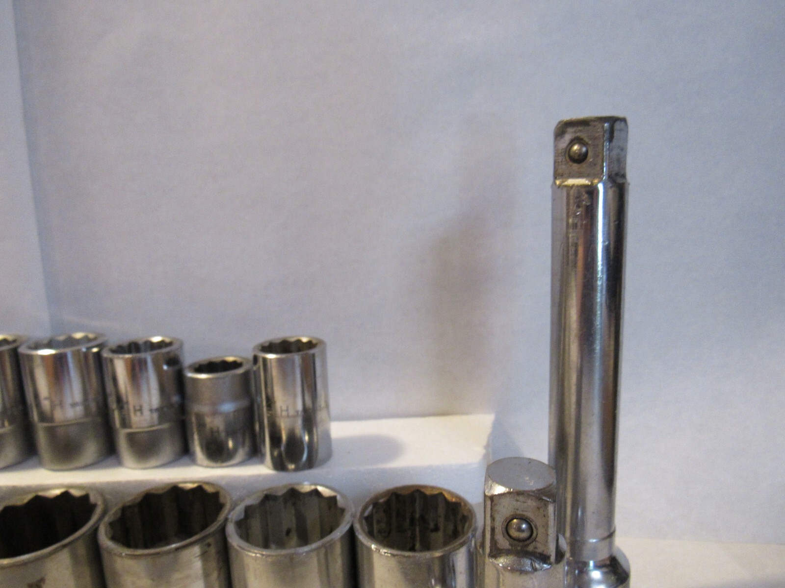 19 pc Heavy Duty SOCKET SET 2" - 3/4" Sockets /2 extenders/1 Break Bar (H67KD