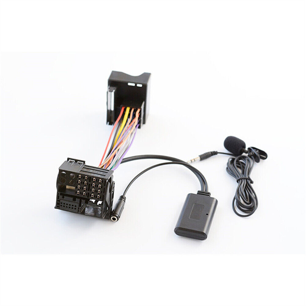 1Pc Aux Bluetooth Adapter+Microphone Cable For BMW X5 X3 Z4 E83 E85 E86 E39 E53