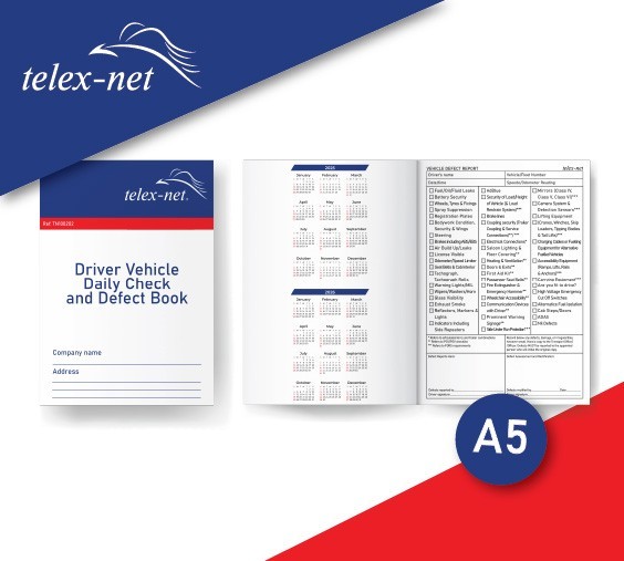 VEHICLE DAILY CHECK & DEFECT BOOK PCV /PSV / HGV A5