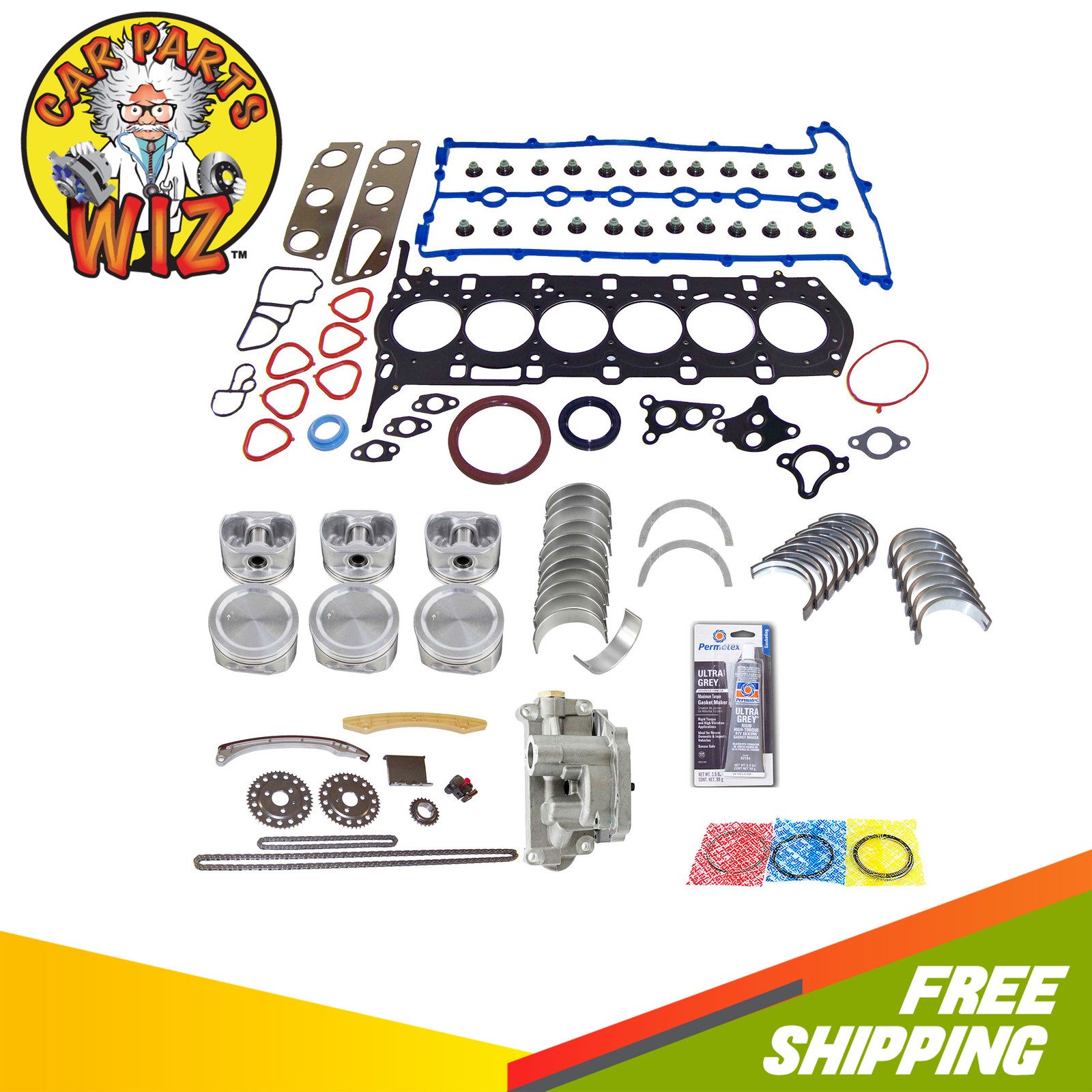 Master Engine Rebuild Kit Fits 04-06 Suzuki 2.5L DOHC XK6