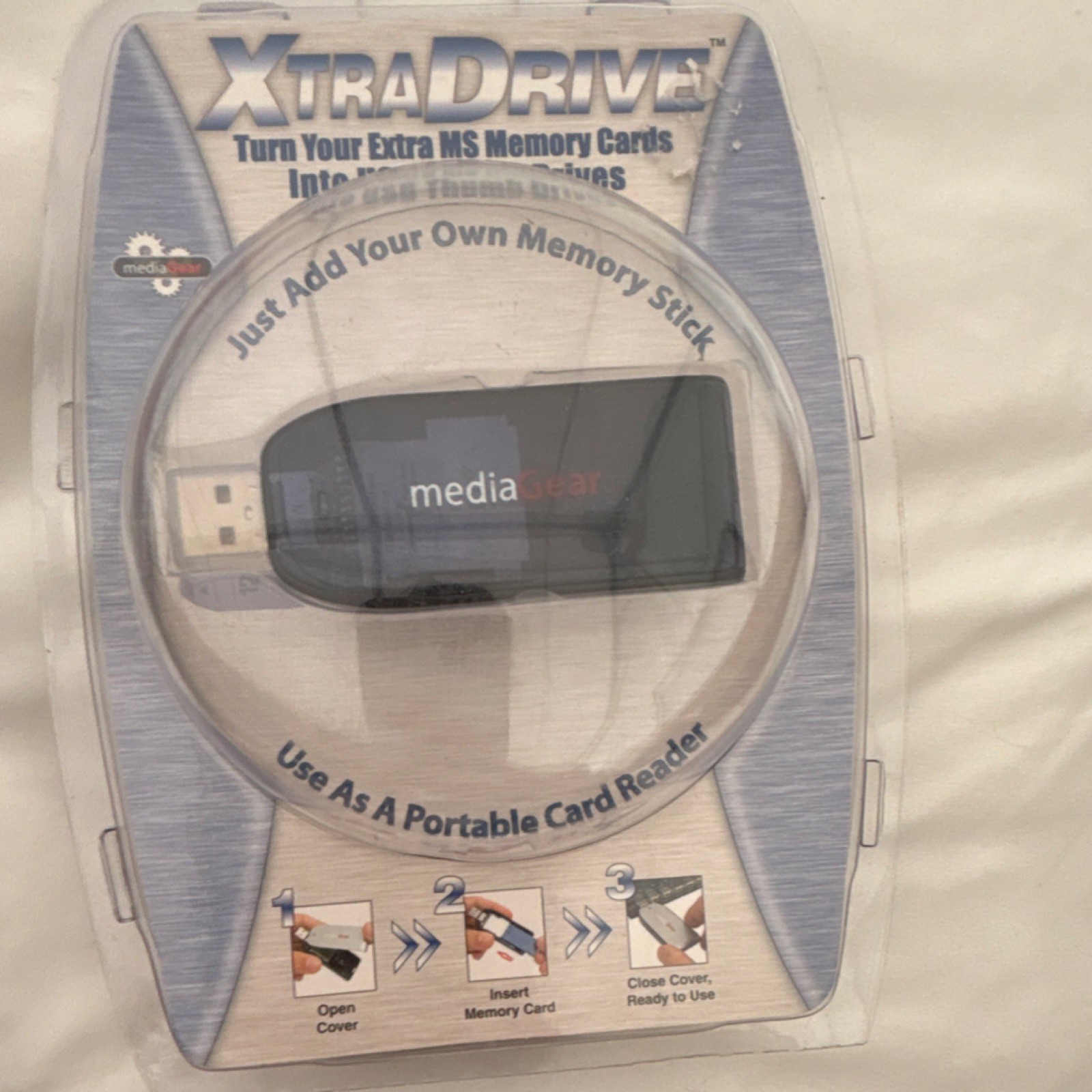 Xtra Drive By Media Gear. Turn Your Extra MS Memory Cards Into USB Thumb Drives