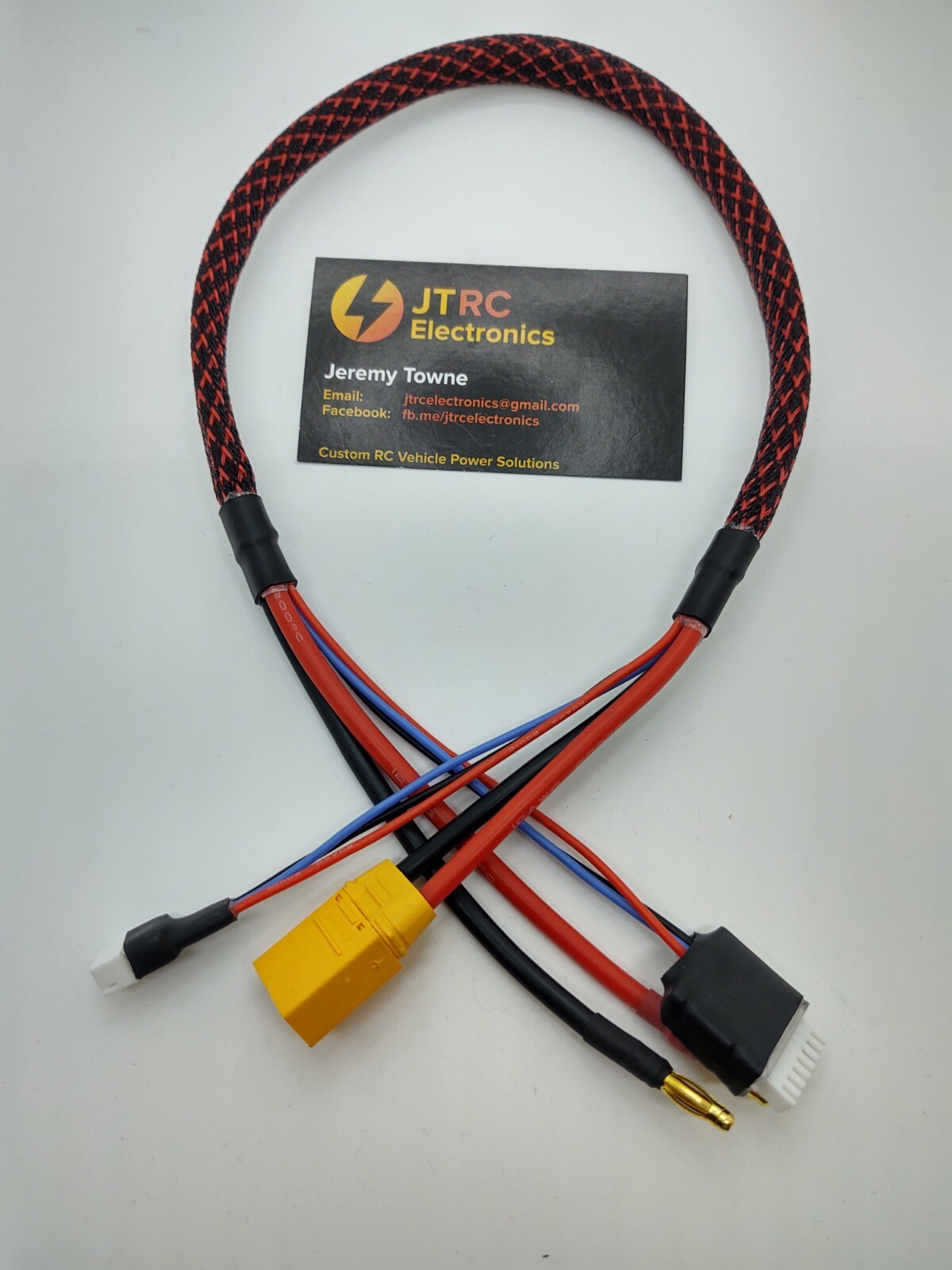 Battery Lead 6s Charge Balance 4mm bullet To XT90 style Lipo 24in long 406