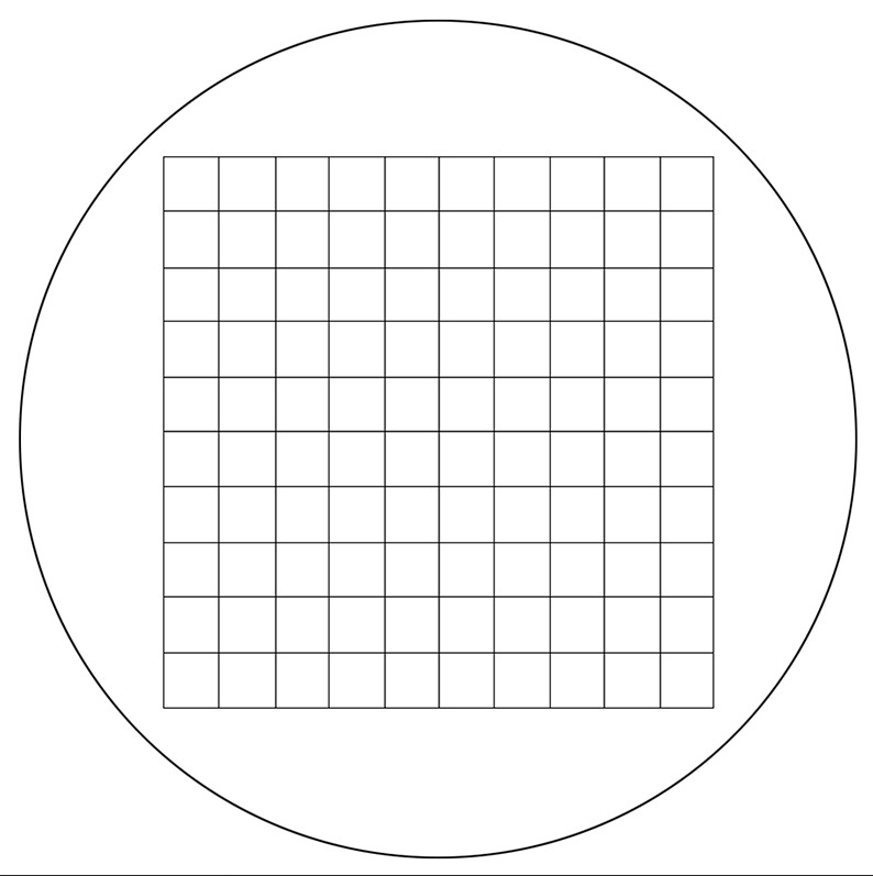 WILD LEICA GRID RETICLE #376122 IN FACTORY SLEEVE FOR 23.5 MM MOUNT**NEW**