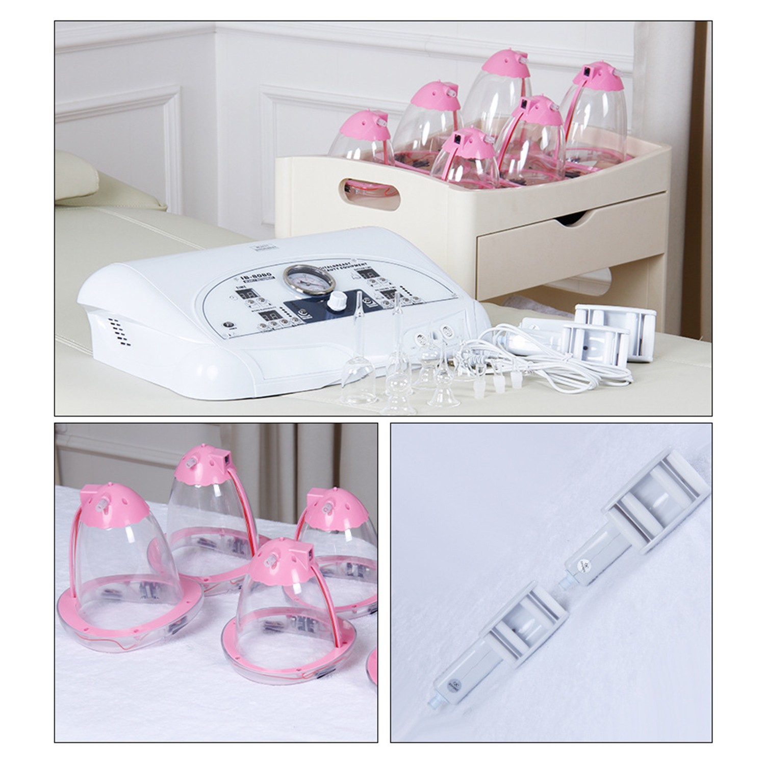 4 In 1 Breast Enhancement Enlargement Beauty Machine Vacuum Massage Body Shaping