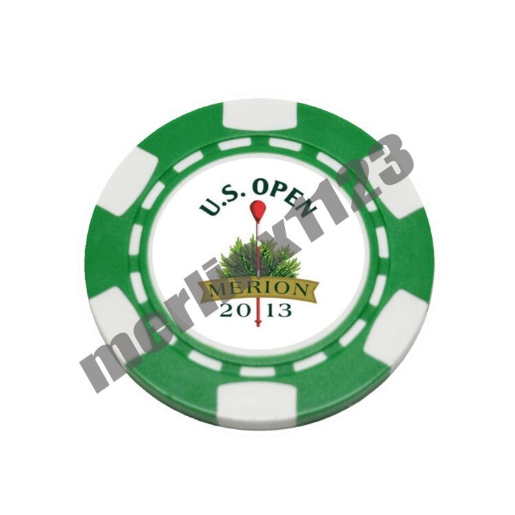 2013 US Open Merion Golf Club - Dia-magnetic Clay Poker Chip Golf Ball Marker