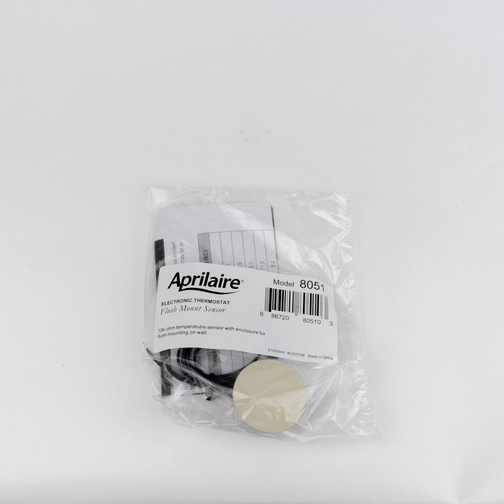 Aprilaire 8051 Flush Mount Temperature Sensor, 300ft Max