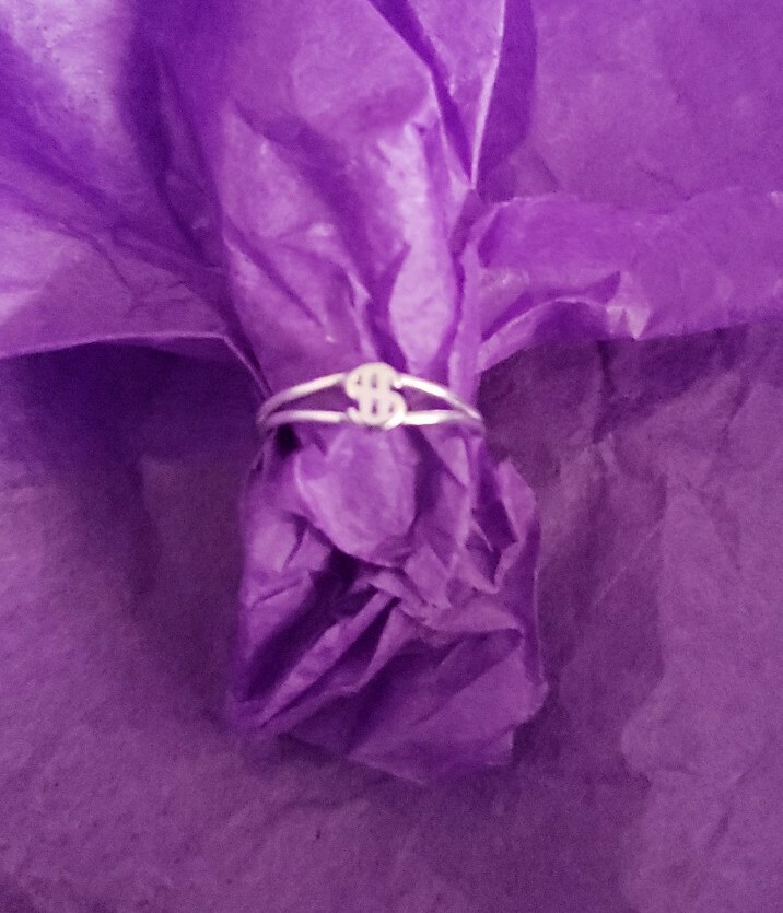 Hand made sterling silver toe ring, plated with pure silver and e-coat.