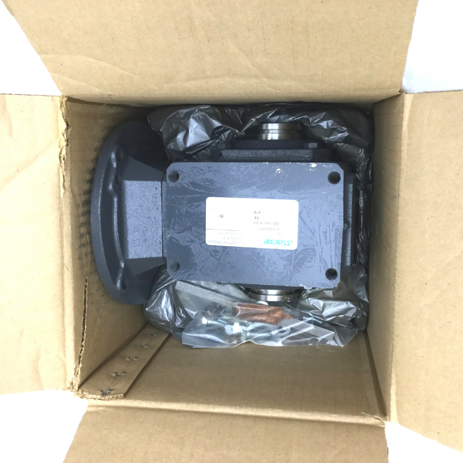 New Morse Raider 20Q56H50 Worm Gear Reducer 50:1, Torque: 678 In-lbs, .54HP@1750