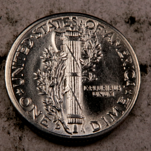 1939-D Mercury Dime ~ Gem BU ~ 90% Silver ~ 1 Coin