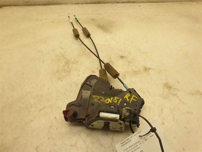 2010 LEXUS RX350 PASSENGER SIDE FRONT DOOR LOCK ACTUATOR ASSEMBLY