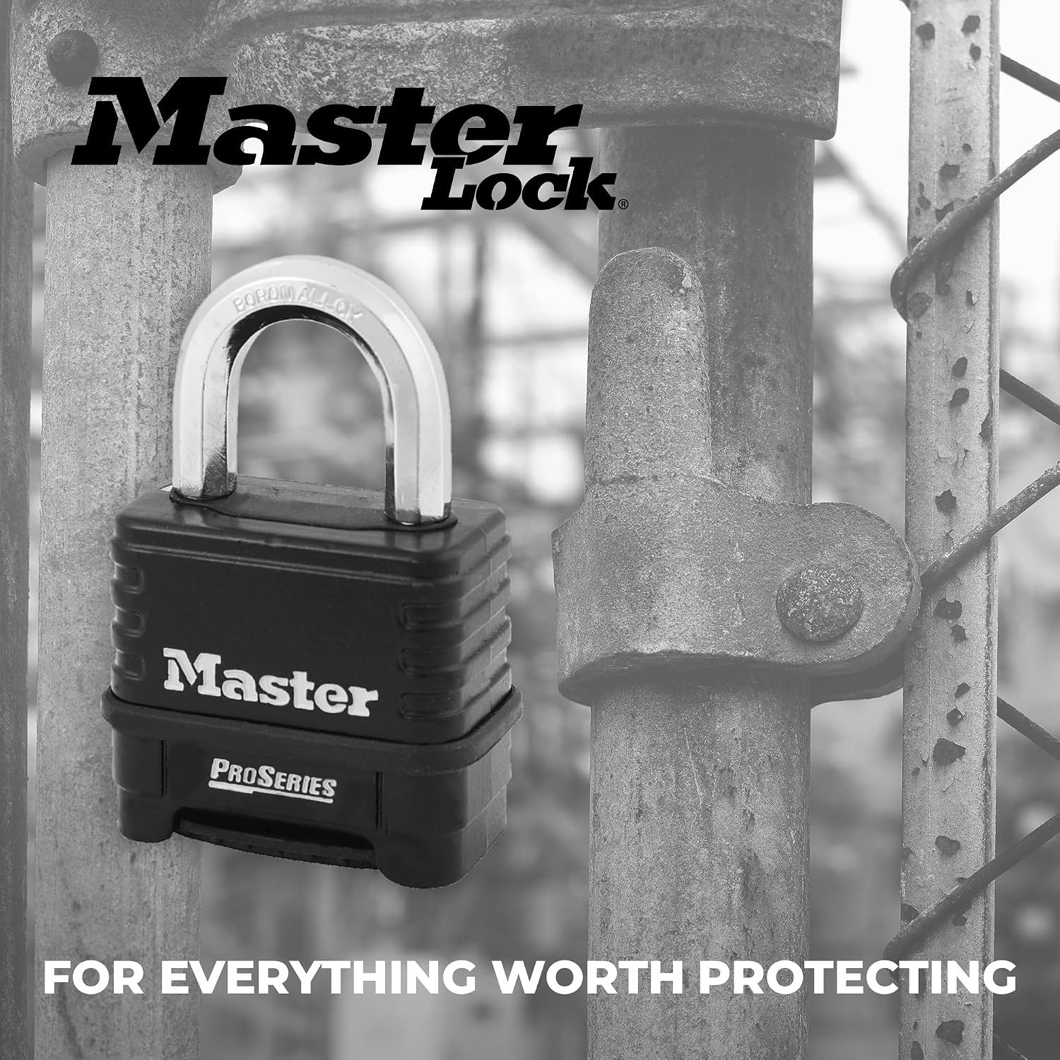 1178 Combination Padlock, Bottom, Black/Silver