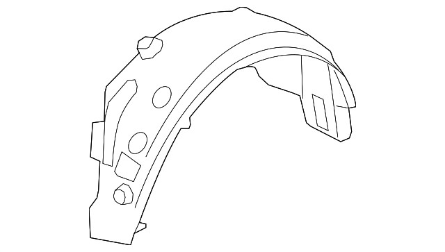 Genuine 2009-2015 Honda Pilot - Cover L Rear Fender 74556-SZA-A00
