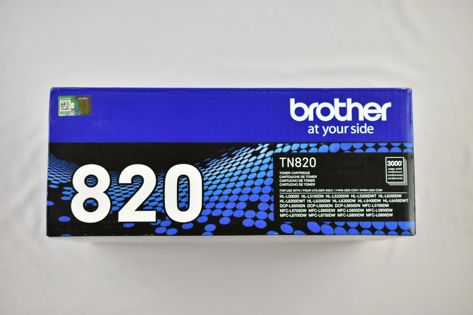 Brother Genuine TN820 Black Toner Cartridge DCP-L5500, HL-L5000, MFC-L5700...