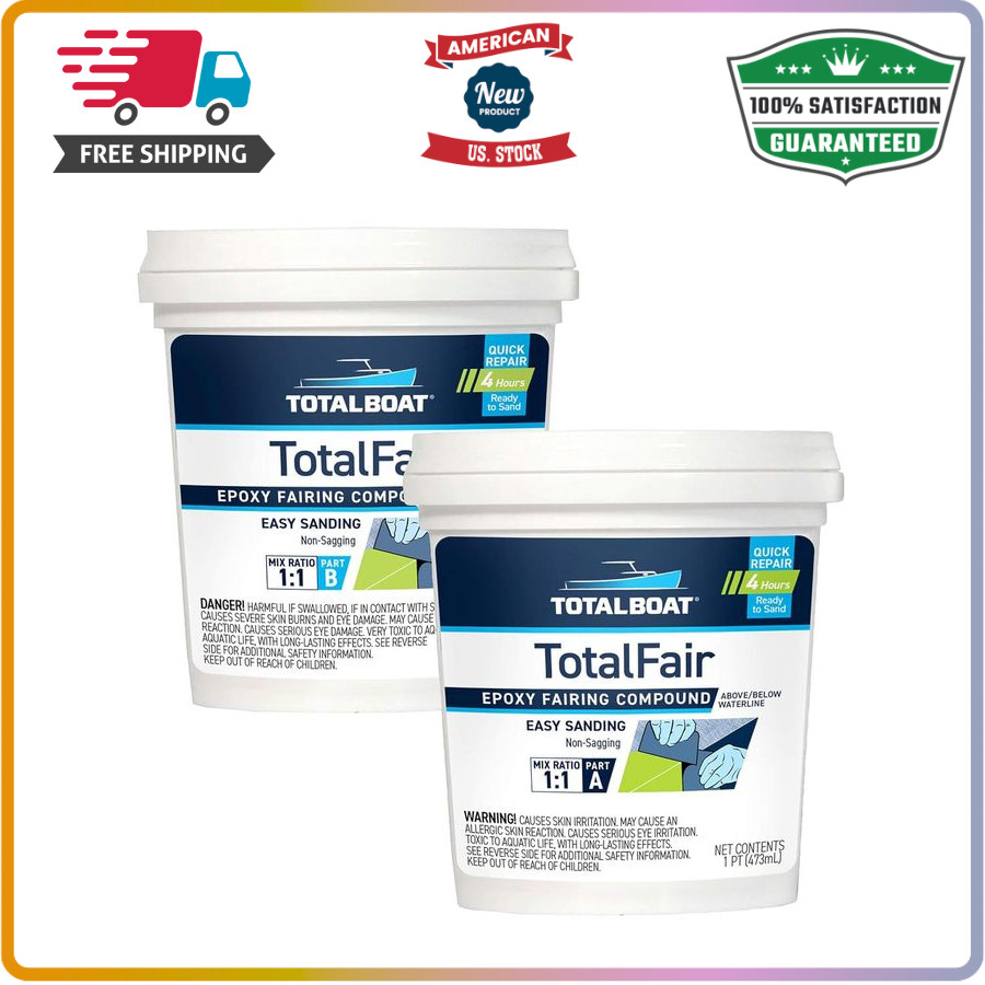 434282 Totalfair Marine Epoxy Fairing Compound for Fiberglass, Wood, Aluminum a