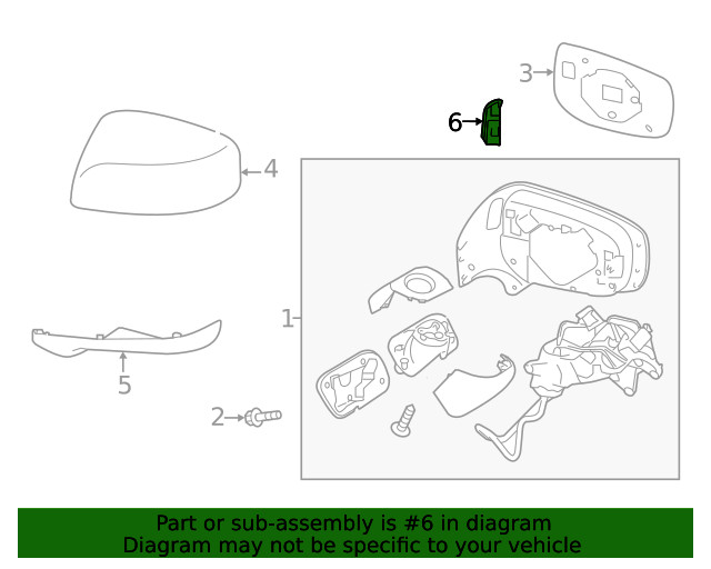 Genuine Subaru Collision Avoidance Warning Indicator 91057FL000