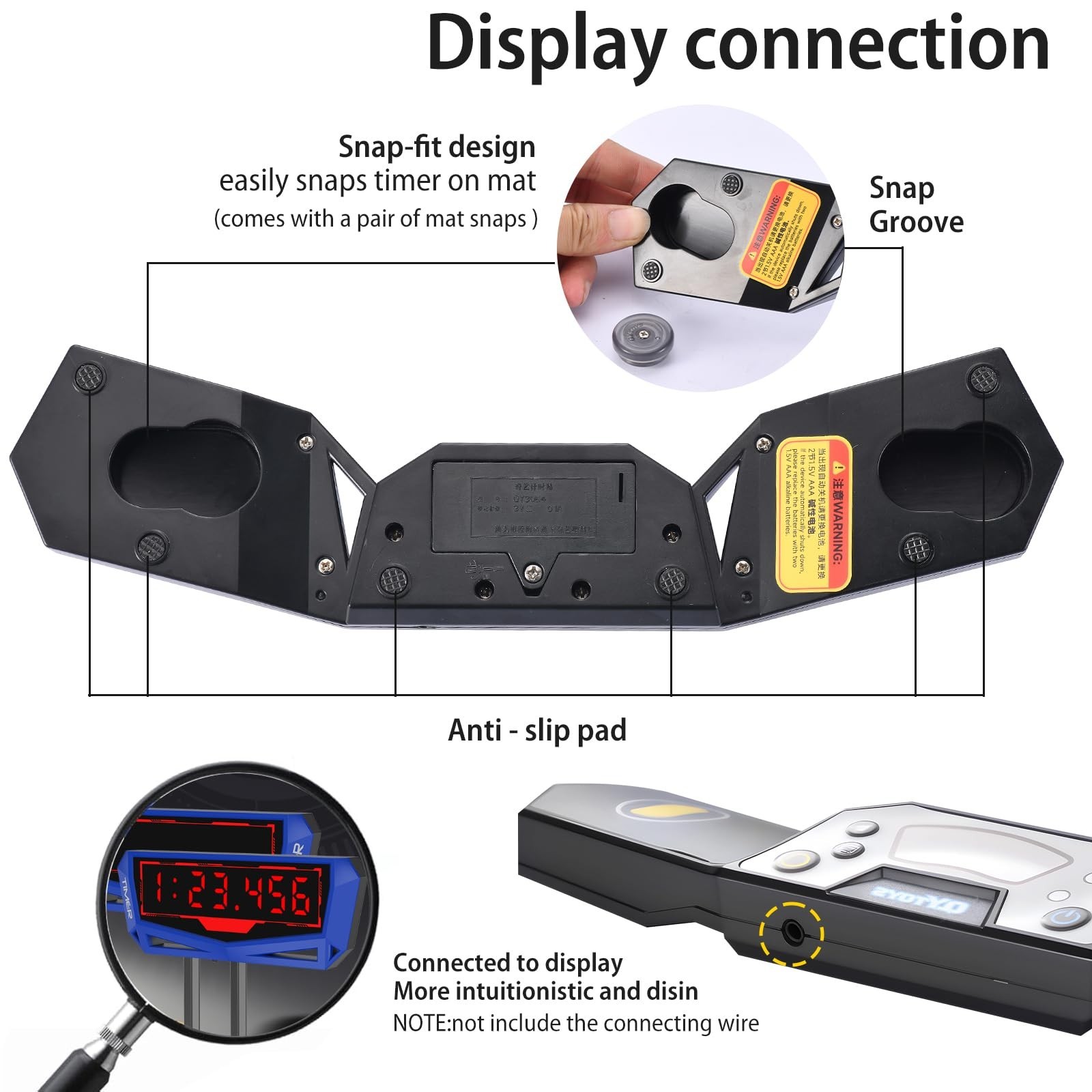 Professional Speed Cube Timer,Touch Control Timer with Display, Cube Race Sta...