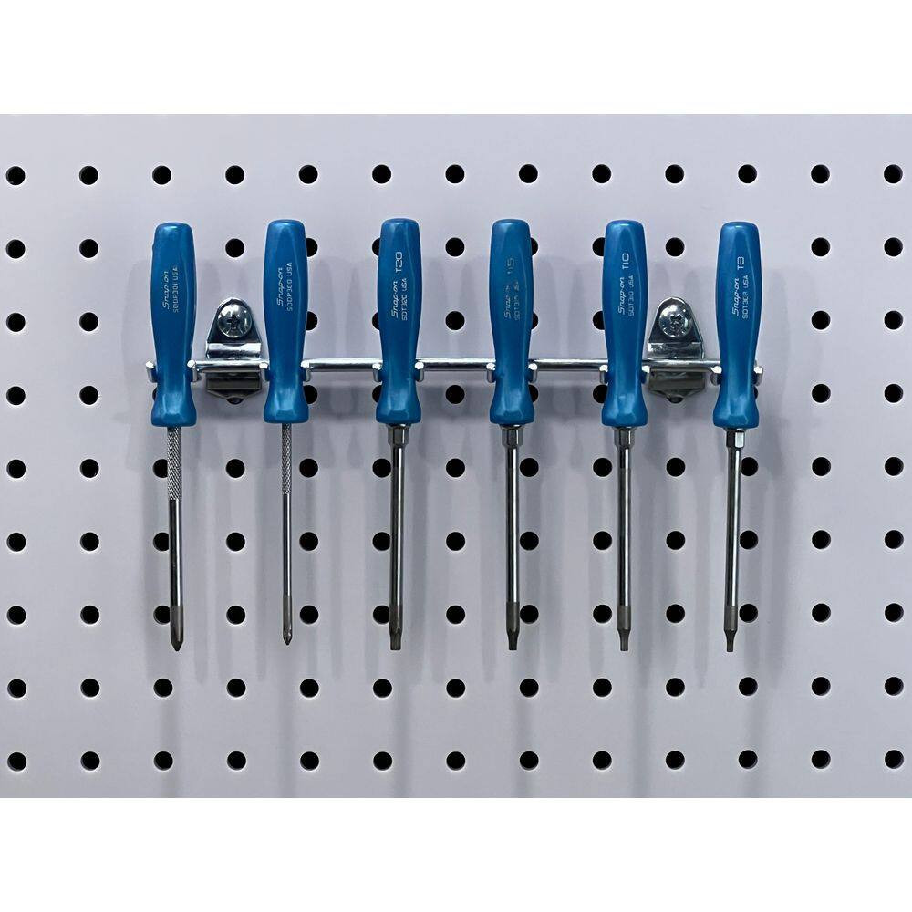 8-1/8 In. W Stainless Steel Multi-Prong Tool/Wrench Holder for 1/8 In. and 1/4 I