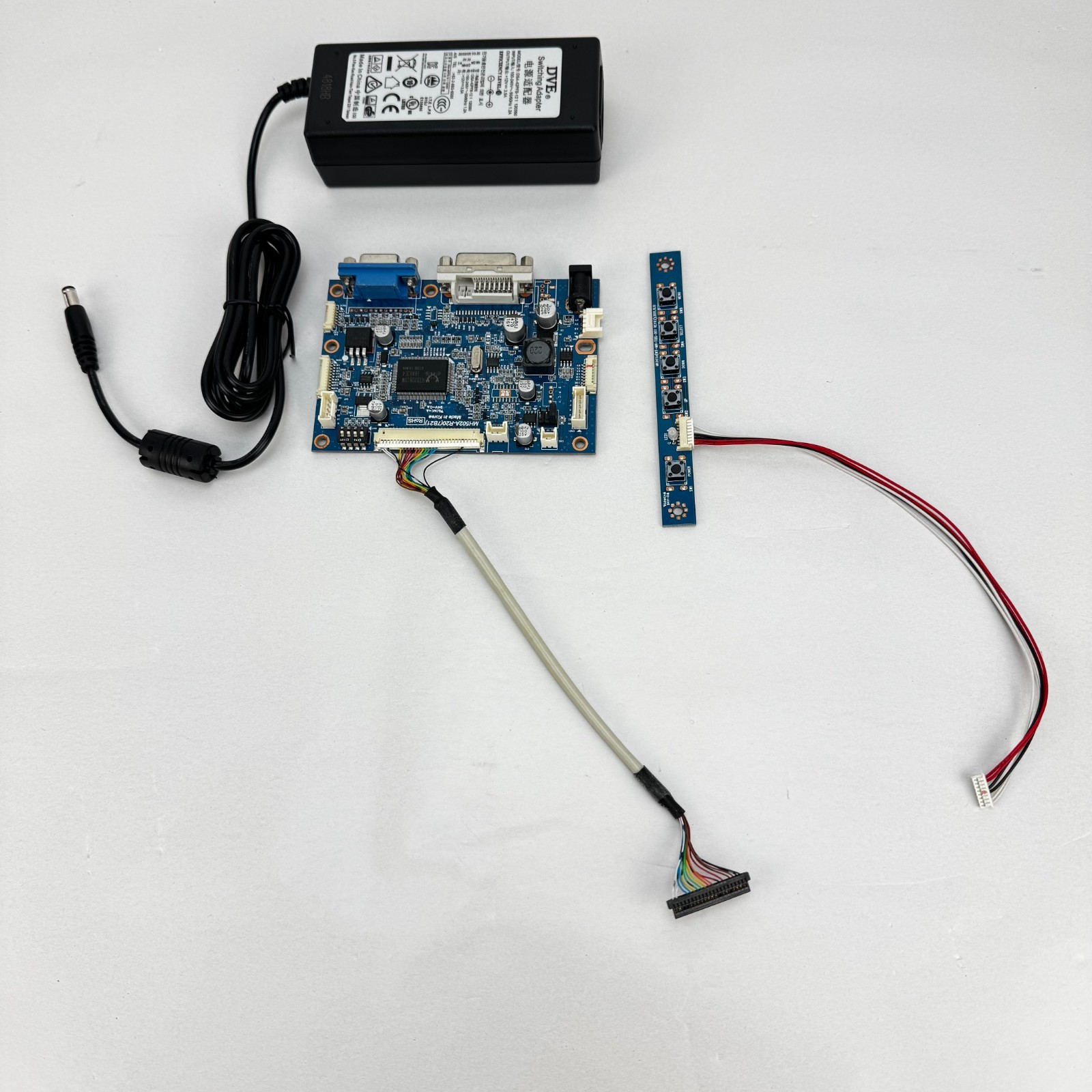 Mitsubishi MH502A 19122-0054 A/D Board w/ MK005A Control & AC Adapter