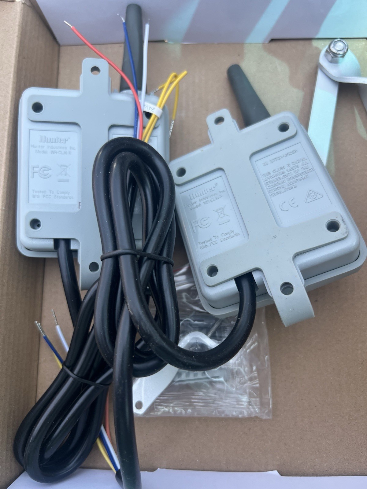 2x Hunter Wireless Rain Clik WR-CLIK-R Receiver Only, Weather Click Sensor