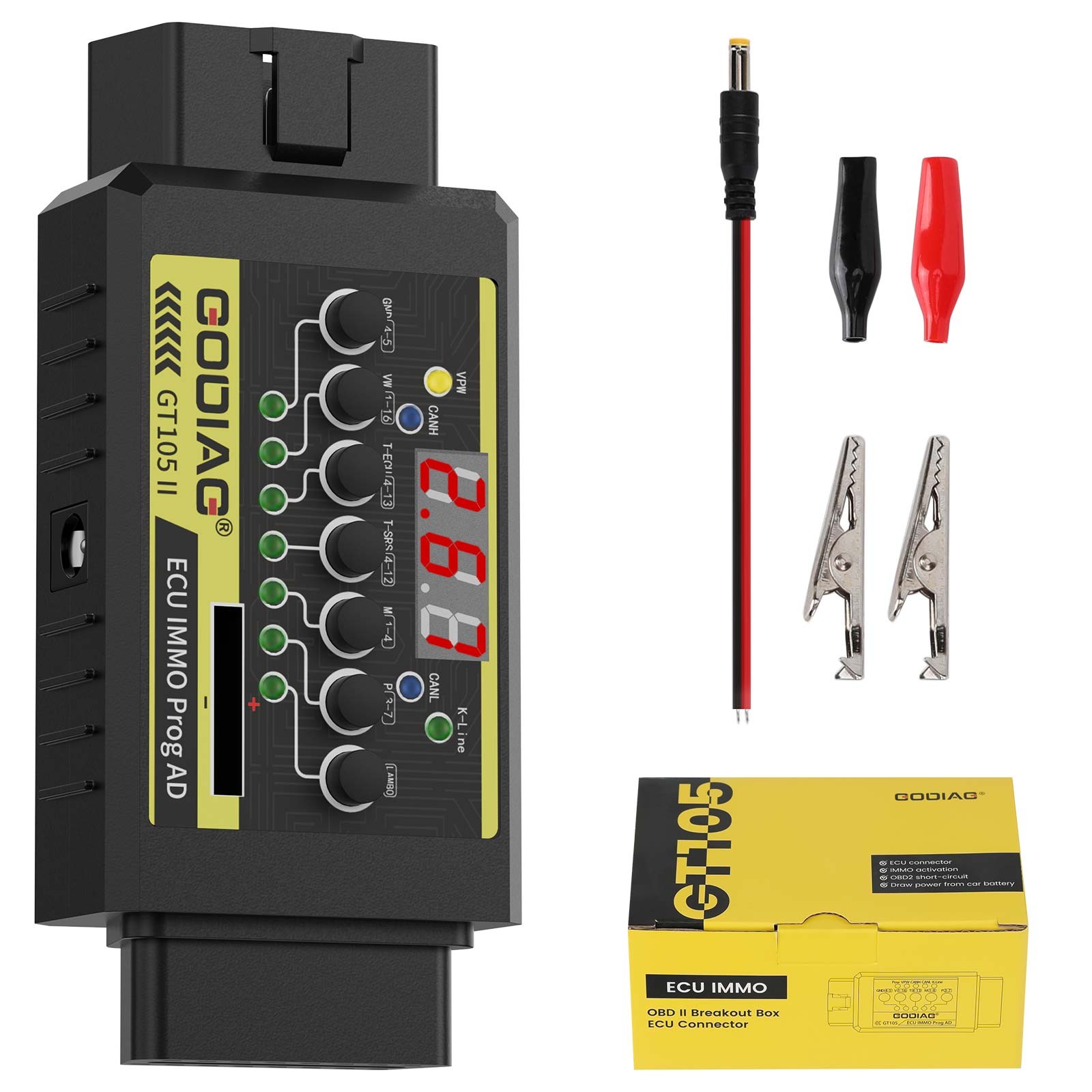 GODIAG GT105 E-C-U IMMO Kit Plus GT107 DSG Gearbox Data Read/Write Adapter Tool